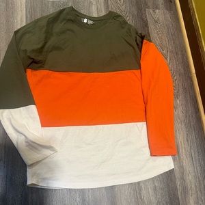 Tri Colored Long Sleeve Shirt